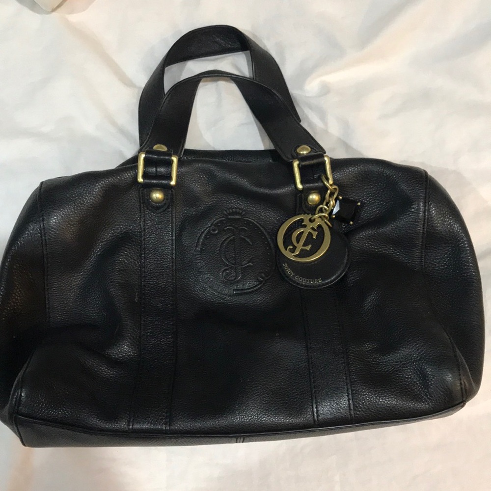 Juicy Couture black leather purse